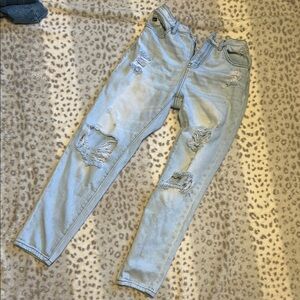 KanCan Light Blue Distressed Boyfriend Jeans